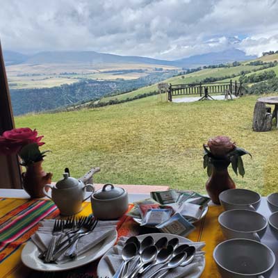 balcony to cotopaxi inn ecuador gallery7