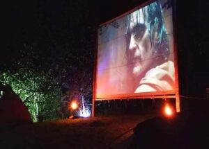 Magical Cine Camping Nights balcony to cotopaxi inn ecuador movie at night14