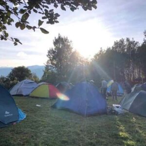 Magical Cine Camping Nights balcony to cotopaxi inn ecuador movie at night5