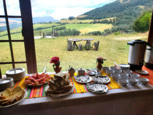 balcony to cotopaxi inn ecuador restaurant14