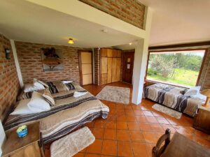 Room description balcony to cotopaxi inn ecuador sincholagua room12