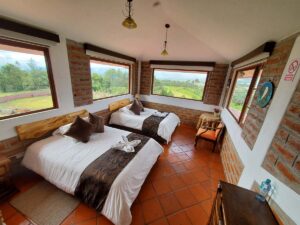 Room description balcony to cotopaxi inn ecuador sincholagua room16